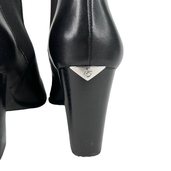 Michael Kors Boots Booties Chelsea 7.5M 3.5" Block Heels - Picture 4 of 12